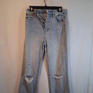 Pistola Women's Button Fly Distressed Jeans Size 26 (6)